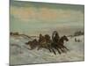 Troika on a Winter Road, End 1860s-Early 1870s-Nikolai Yegorovich Sverchkov-Mounted Giclee Print