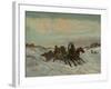 Troika on a Winter Road, End 1860s-Early 1870s-Nikolai Yegorovich Sverchkov-Framed Premium Giclee Print