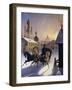 Troika on Stpetersburg Street-Carl Von Hampeln-Framed Giclee Print