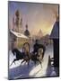 Troika on Stpetersburg Street-Carl Von Hampeln-Mounted Giclee Print