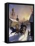 Troika on Stpetersburg Street-Carl Von Hampeln-Framed Stretched Canvas