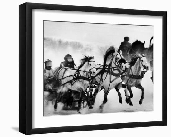 Troika Race at Hippodrome-Stan Wayman-Framed Photographic Print