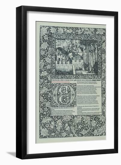 Troilus and Criseyde, Liber Secundus, from 'The Works of Geoffrey Chaucer', 1896-Henry Thomas Alken-Framed Giclee Print