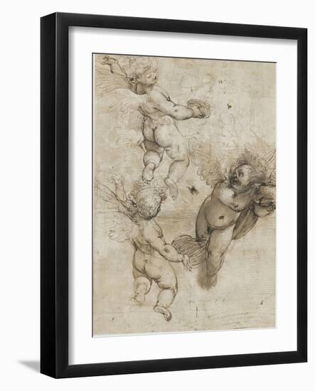 Trois angelots-Federico Barocci-Framed Giclee Print