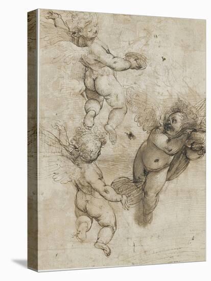 Trois angelots-Federico Barocci-Stretched Canvas