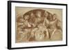 Trois anges musiciens dans une lunette-Baldassare Franceschini-Framed Giclee Print