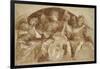 Trois anges musiciens dans une lunette-Baldassare Franceschini-Framed Giclee Print