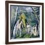 Trois Baigneuses (Three Bather)-Paul Cézanne-Framed Giclee Print