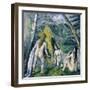 Trois Baigneuses (Three Bather)-Paul Cézanne-Framed Giclee Print