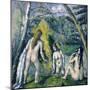 Trois Baigneuses (Three Bather)-Paul Cézanne-Mounted Giclee Print