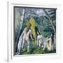 Trois Baigneuses (Three Bather)-Paul Cézanne-Framed Giclee Print