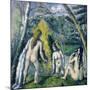 Trois Baigneuses (Three Bather)-Paul Cézanne-Mounted Giclee Print