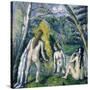 Trois Baigneuses (Three Bather)-Paul Cézanne-Stretched Canvas