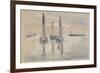 Trois barques à voiles à l'abri d'une jetée-Paul Signac-Framed Giclee Print