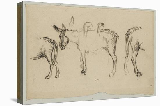 Trois ?des poiur le Matin (1856)-Jean-François Millet-Stretched Canvas