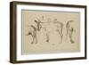 Trois ?des poiur le Matin (1856)-Jean-François Millet-Framed Giclee Print