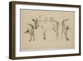 Trois ?des poiur le Matin (1856)-Jean-François Millet-Framed Giclee Print