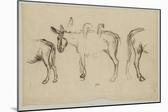 Trois ?des poiur le Matin (1856)-Jean-François Millet-Mounted Giclee Print