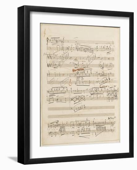 Trois études de concert. Piano. S 144 : page 4-Franz Liszt-Framed Giclee Print