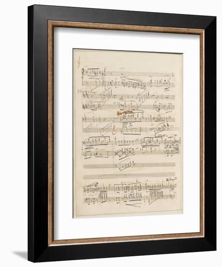 Trois études de concert. Piano. S 144 : page 4-Franz Liszt-Framed Giclee Print