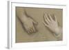 Trois études de mains-Federico Barocci-Framed Giclee Print