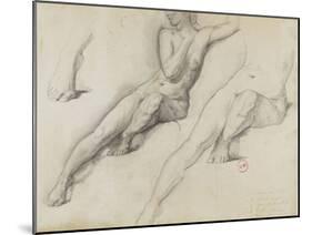 Trois études pour Léda-Gustave Moreau-Mounted Giclee Print