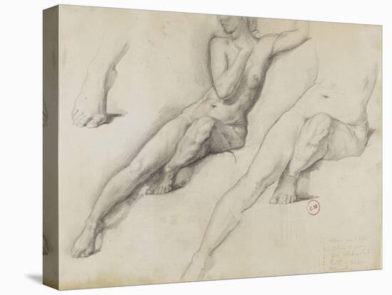 Trois études pour Léda-Gustave Moreau-Stretched Canvas