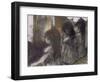 Trois filles assises de dos-Edgar Degas-Framed Giclee Print