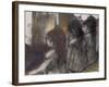 Trois filles assises de dos-Edgar Degas-Framed Giclee Print