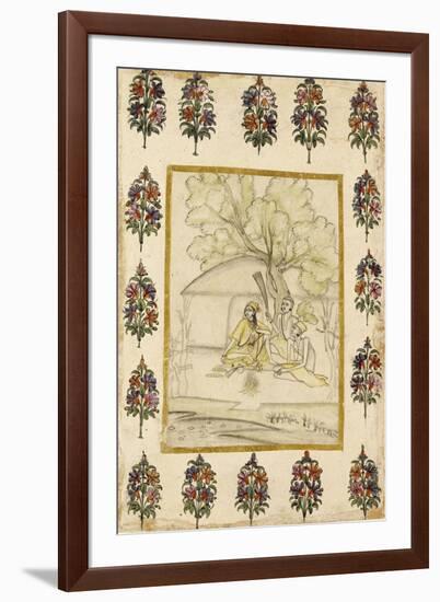 Trois religieux (sadhus) vaisnavas-null-Framed Giclee Print