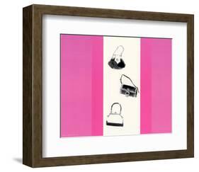 Trois Sacs a Main avec Rouge-null-Framed Art Print