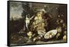 Trois singes voleurs de fruits-Frans Snyders-Framed Stretched Canvas