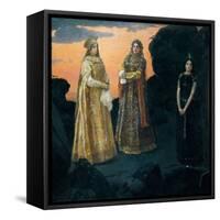 Trois Tsarevnas De La Royaute Clandestine. Peinture De Viktor Vasnetsov, (1848-1926), 1879-1881. Hu-Victor Mikhailovich Vasnetsov-Framed Stretched Canvas