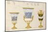 Trois vases en blanc du 1er choix, ca. 1800-1820-Honore-Mounted Art Print