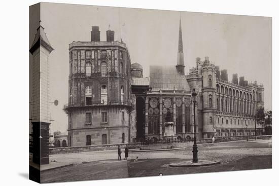 Trois vues du château de Saint-Germain-en-Laye et de l'église-Charles Marville-Stretched Canvas