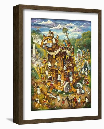 Trojan Cats-Bill Bell-Framed Giclee Print