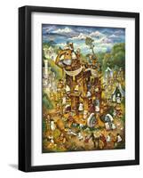 Trojan Cats-Bill Bell-Framed Giclee Print