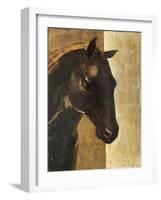 Trojan Horse I Gold-Albena Hristova-Framed Art Print