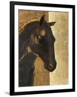 Trojan Horse I Gold-Albena Hristova-Framed Art Print