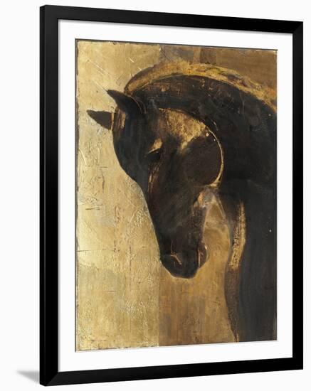 Trojan Horse II Gold-Albena Hristova-Framed Art Print