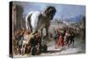 Trojan Horse-Giovanni Domenico Tiepolo-Stretched Canvas