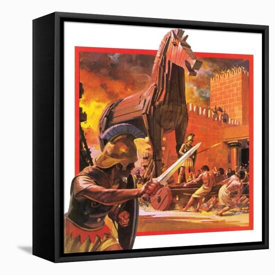 Trojan Horse-Andrew Howat-Framed Stretched Canvas