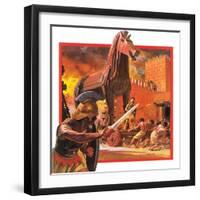 Trojan Horse-Andrew Howat-Framed Giclee Print