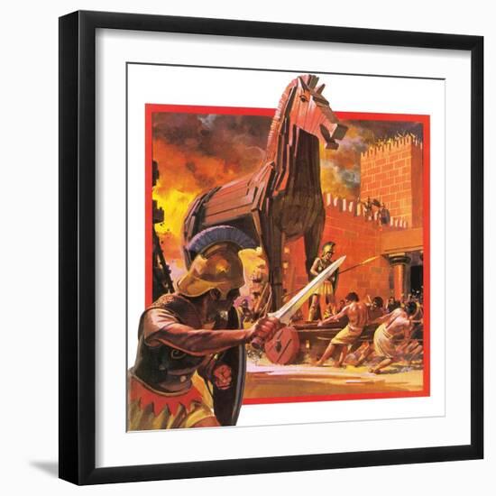 Trojan Horse-Andrew Howat-Framed Giclee Print