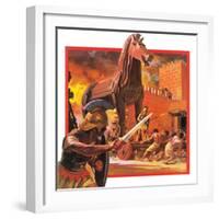 Trojan Horse-Andrew Howat-Framed Giclee Print