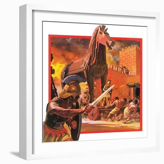 Trojan Horse-Andrew Howat-Framed Giclee Print