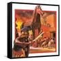 Trojan Horse-Andrew Howat-Framed Stretched Canvas