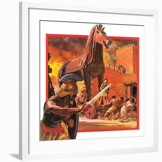 Trojan Horse-Andrew Howat-Framed Giclee Print