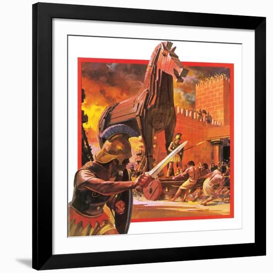 Trojan Horse-Andrew Howat-Framed Giclee Print