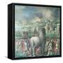 Trojan Horse-Niccolo dell' Abate-Framed Stretched Canvas